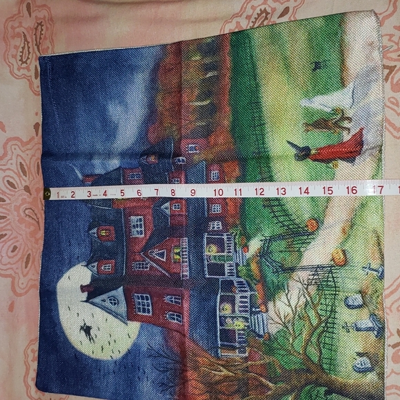 Haunted House Pillow Cover. Halloween. Trick-or-treat - Picture 12 of 13